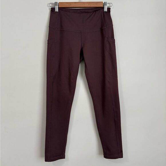 Z by Zella Deep Plum Crop Leggings - Picture 2 of 9